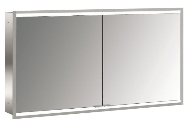emco Lichtspiegelschrank prime 2, 1.300 mm, 2 Türen, Unterputzmodell, IP20