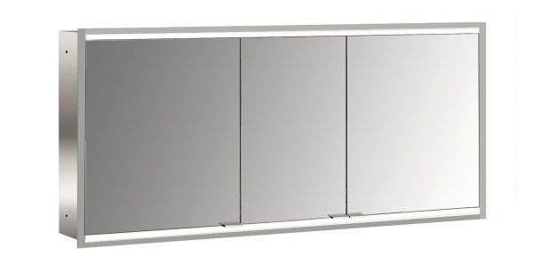 emco Lichtspiegelschrank prime 2, 1.400 mm, 3 Türen, Unterputzmodell, IP20