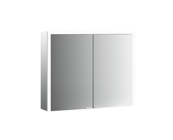 emco Illuminated mirror cabinet prime 3, 1.200 mm, 2 doors, wall-mounted version, IP 20