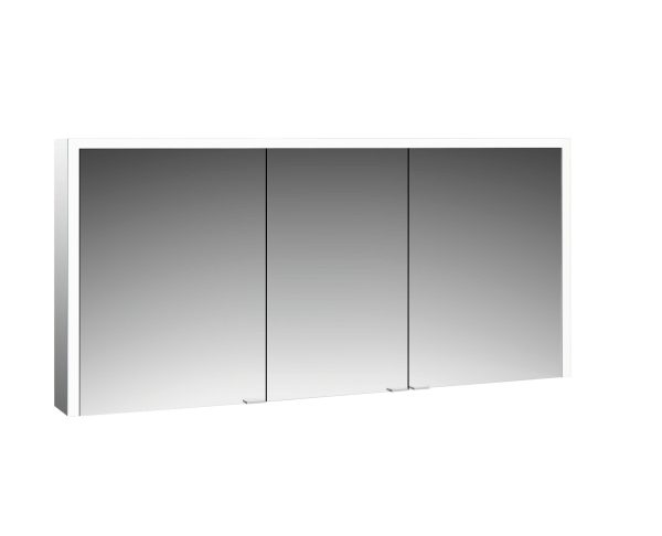 emco Illuminated mirror cabinet prime 3, 1.600 mm, 3 doors, wall-mounted version, IP 20