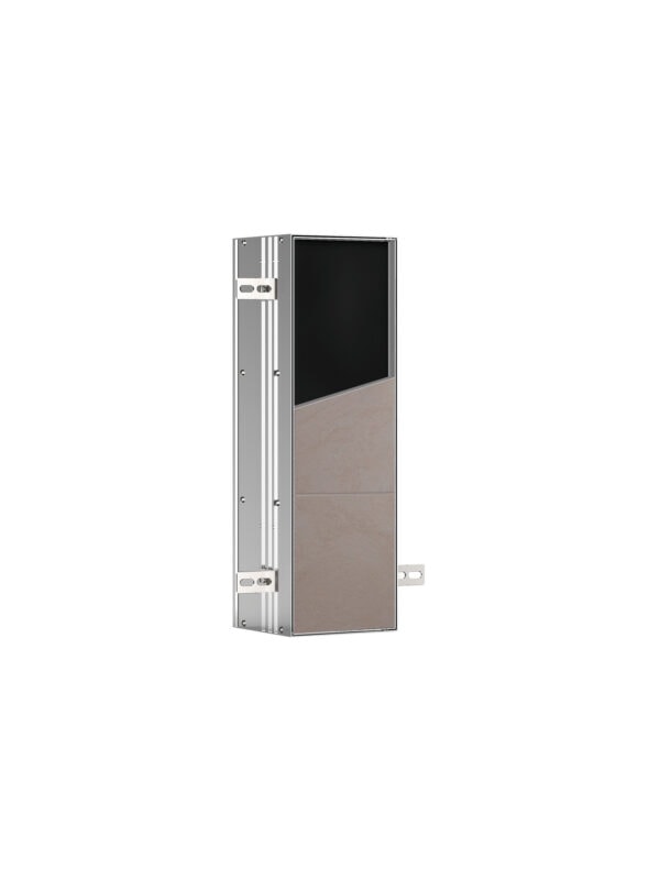 emco asis plus Toiletborstelgarnituurmodule - inbouwmodel, betegelbare deur (tegel + tegellijm, max. 12 mm)